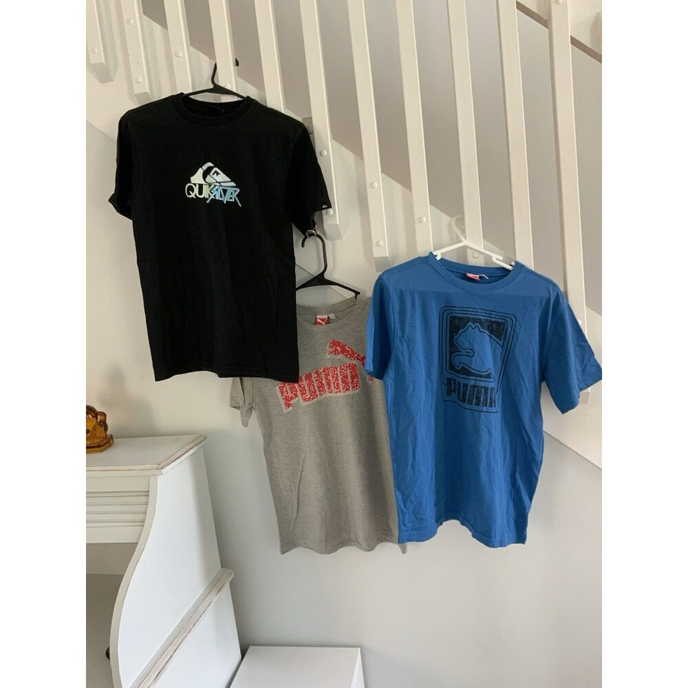 Puma Quicksilver Bundle X3 BOYS Short Sleeve Tee Shirt Large